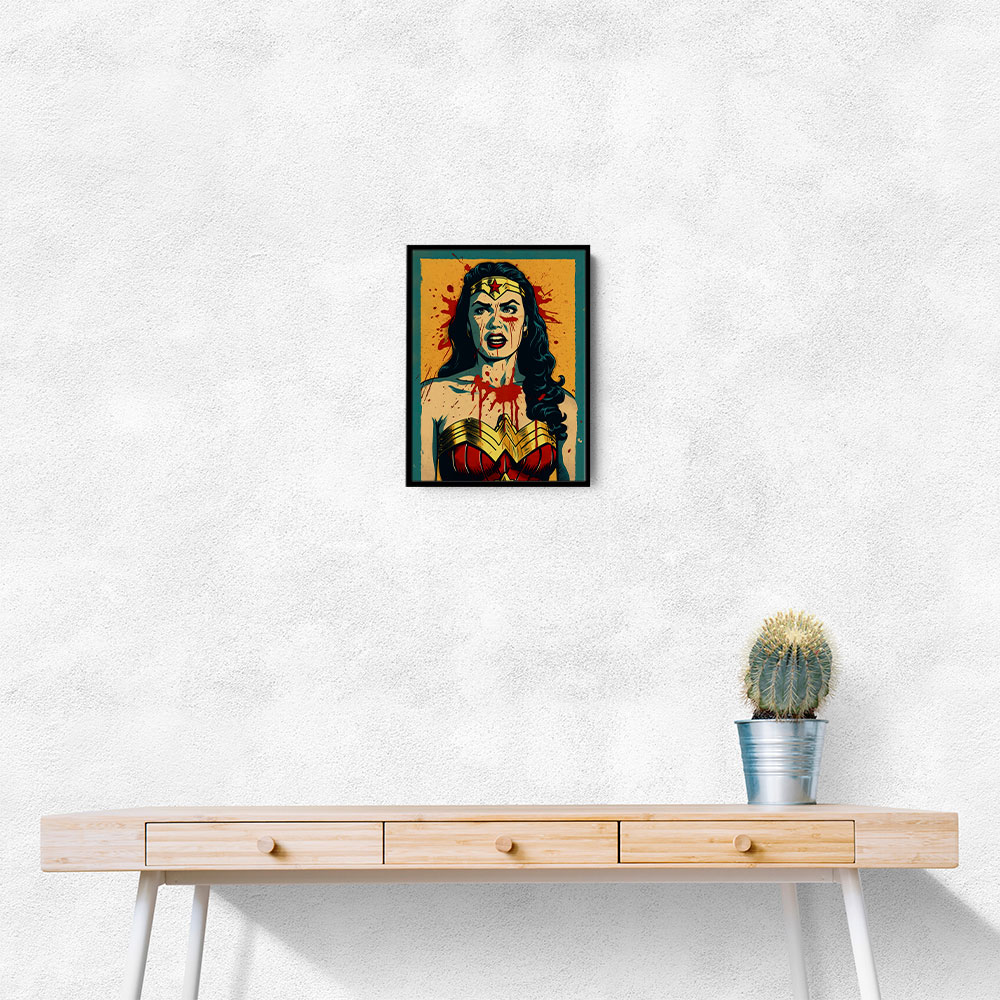 Wonder Women Grunge Pop 1 Wall Art