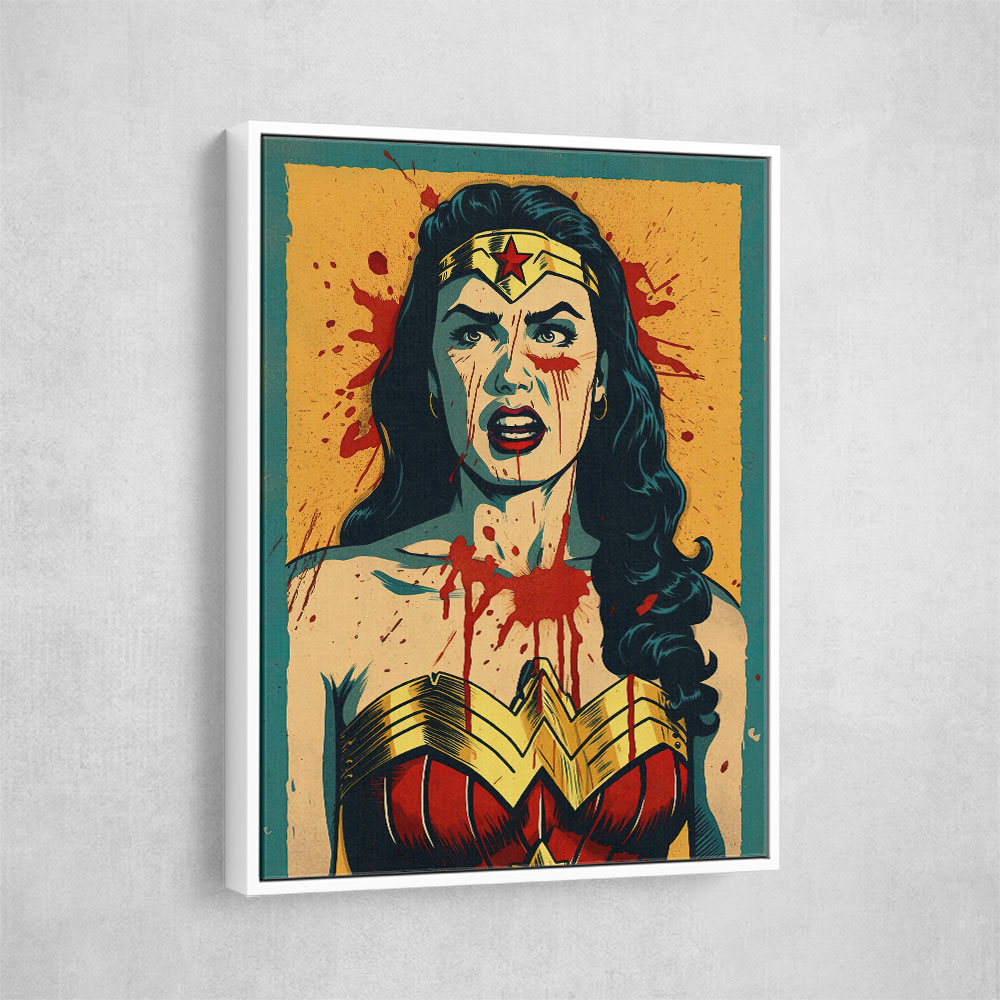 Wonder Women Grunge Pop 1 Wall Art