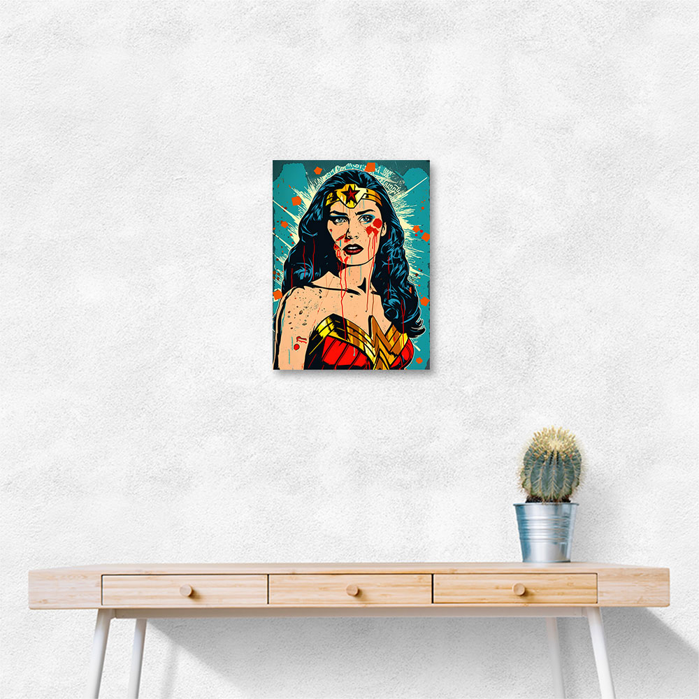 Wonder Women Grunge Pop 2 Wall Art