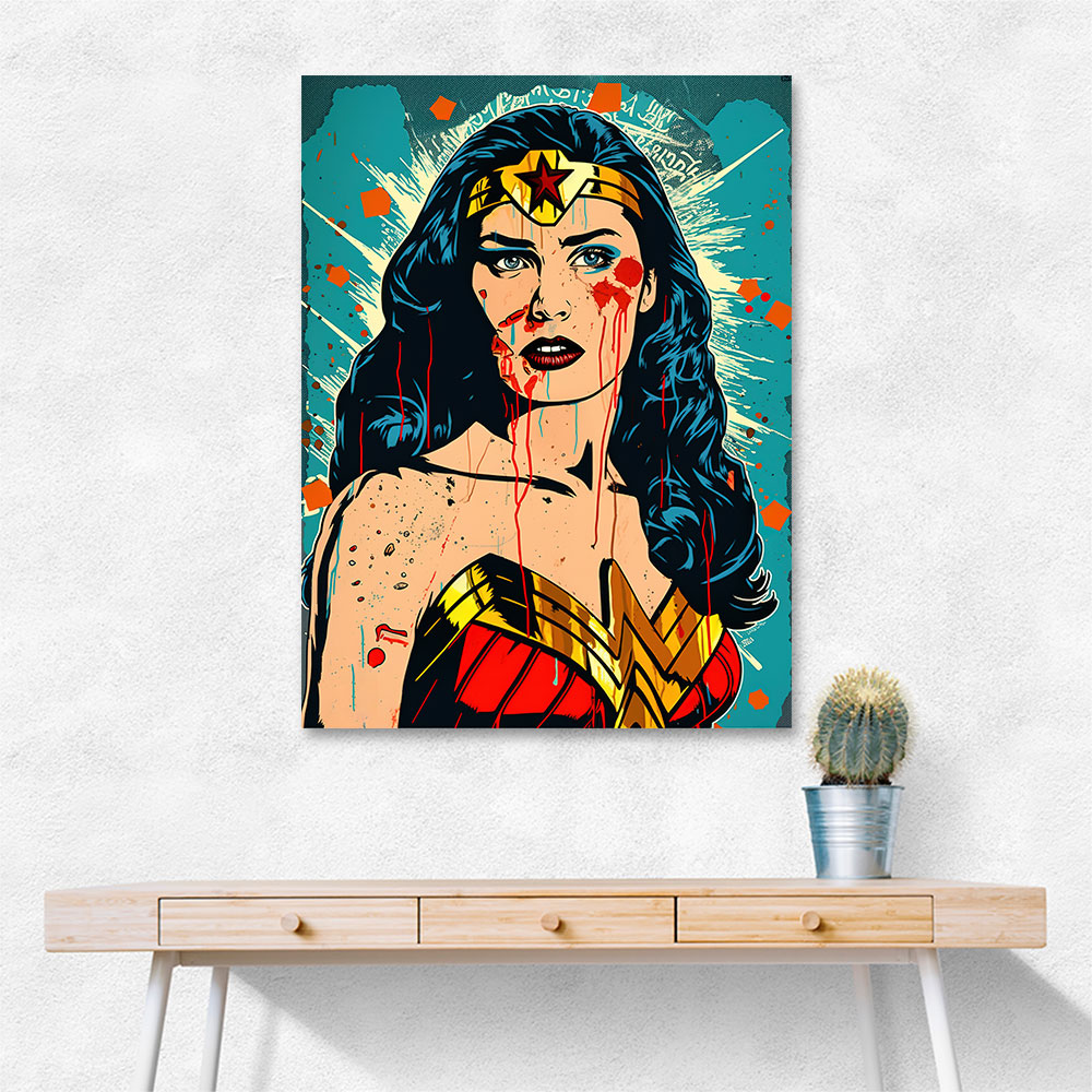 Wonder Women Grunge Pop 2 Wall Art Wonder Women Grunge Pop 2 Wall Art