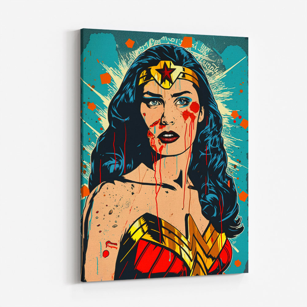 Wonder Women Grunge Pop 2 Wall Art