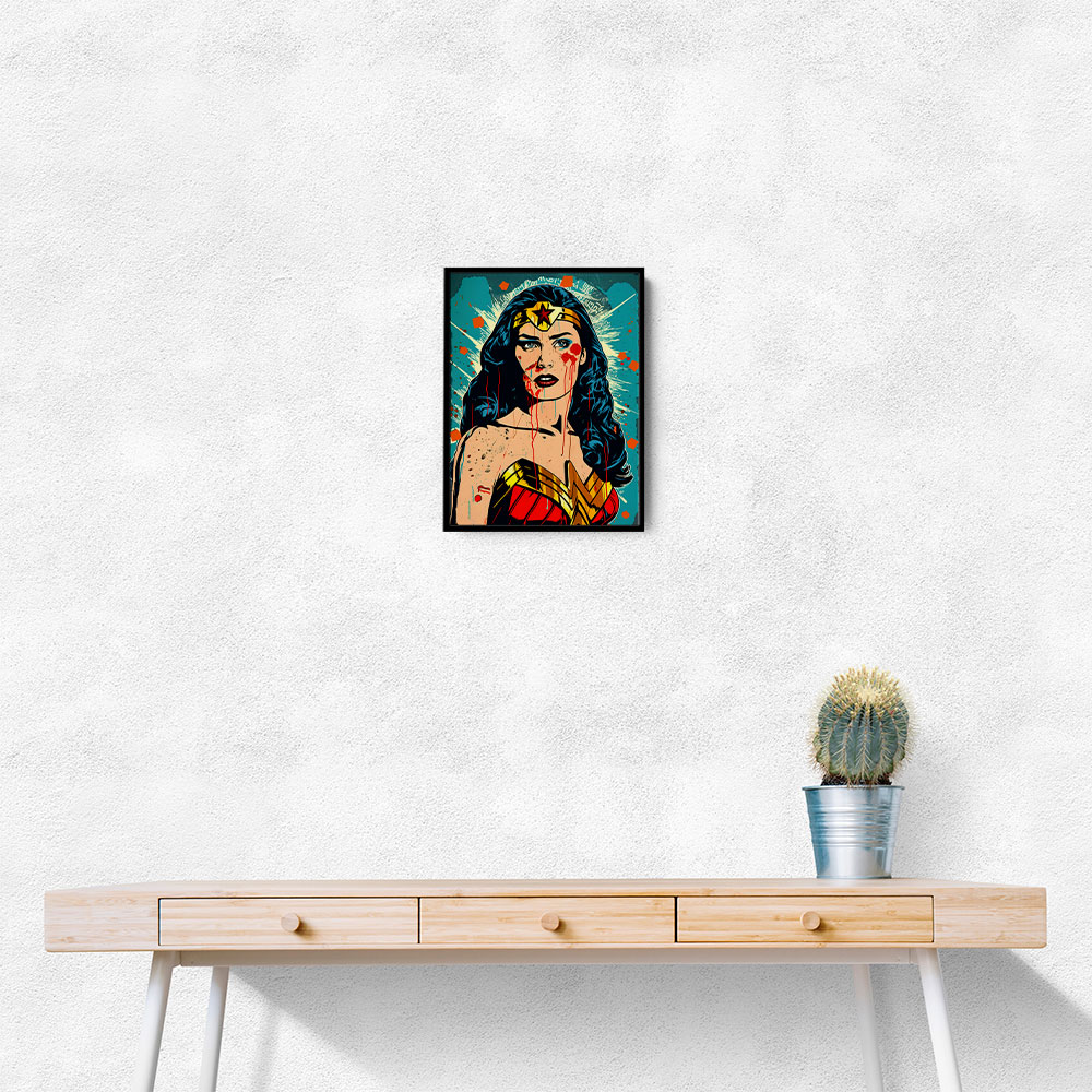 Wonder Women Grunge Pop 2 Wall Art