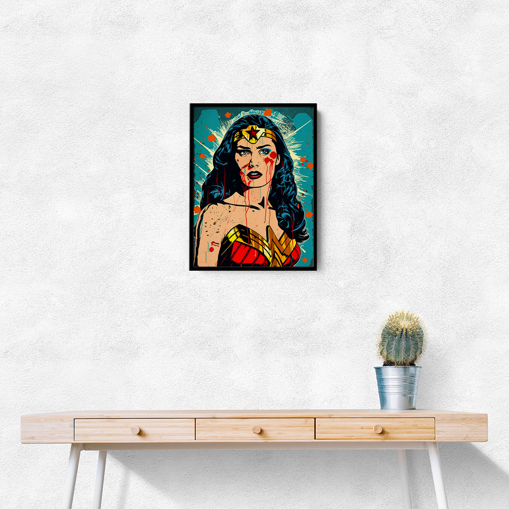 Wonder Women Grunge Pop 2 Wall Art