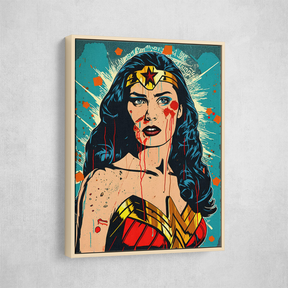 Wonder Women Grunge Pop 2 Wall Art