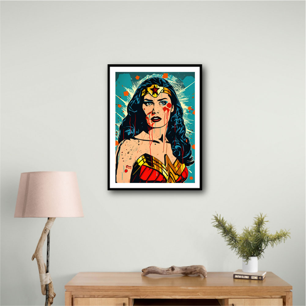 Wonder Women Grunge Pop 2 Wall Art