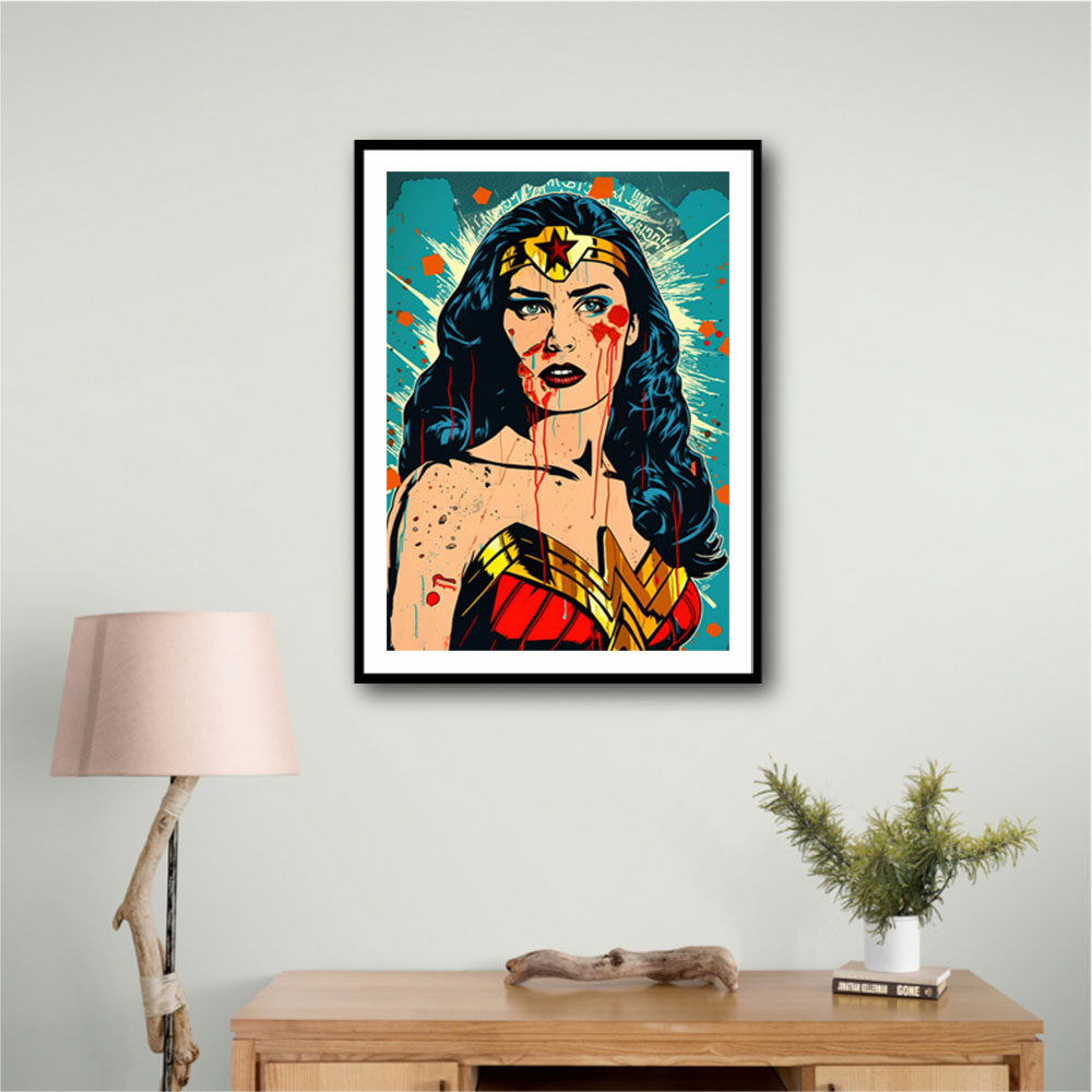 Wonder Women Grunge Pop 2 Wall Art Wonder Women Grunge Pop 2 Wall Art