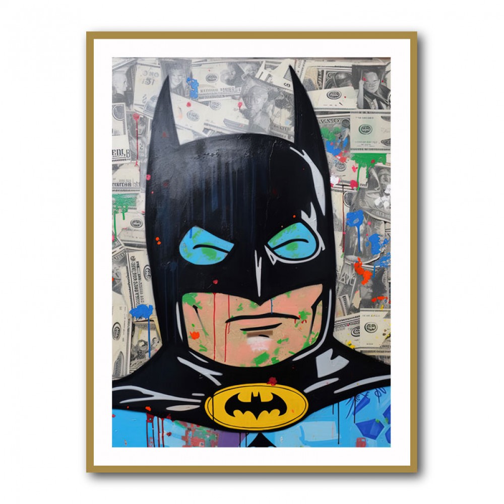 Batman Graffiti Wall Art