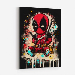 Deadpool Graffiti Wall Art