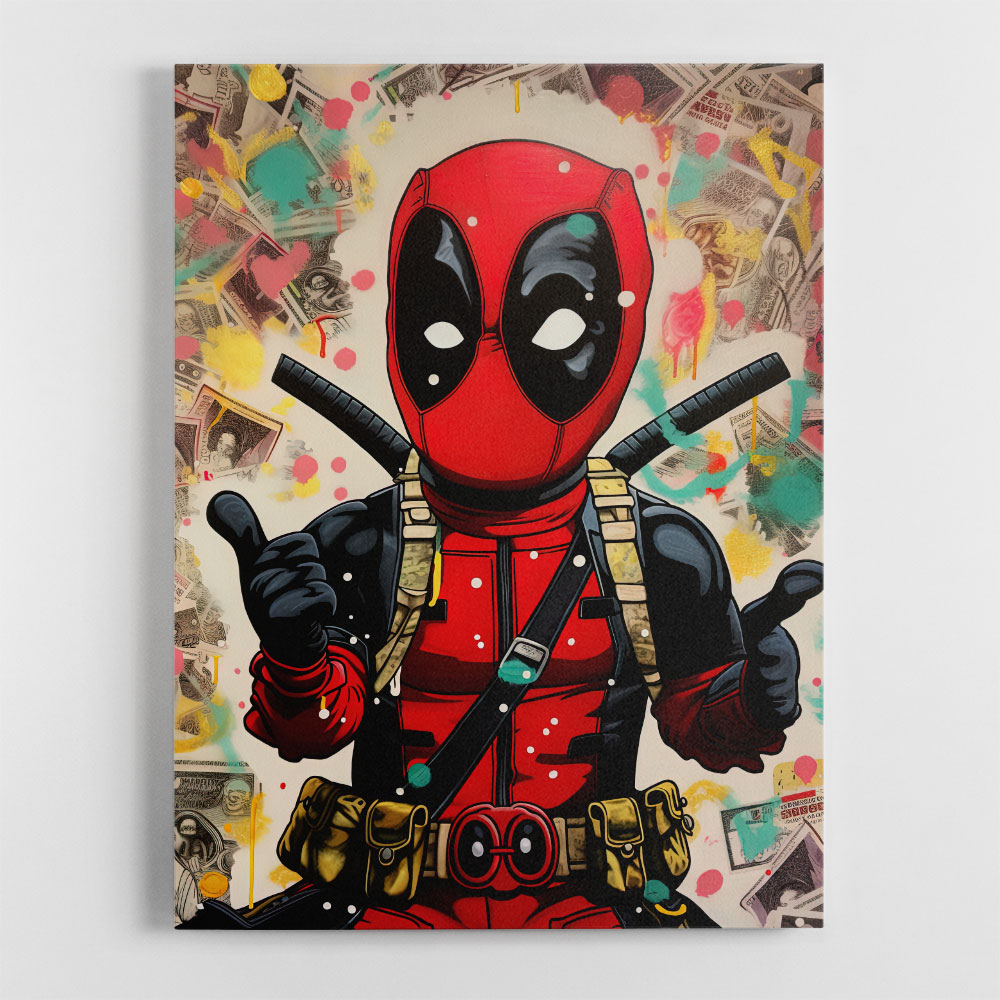 Deadpool Graffiti 1 Wall Art