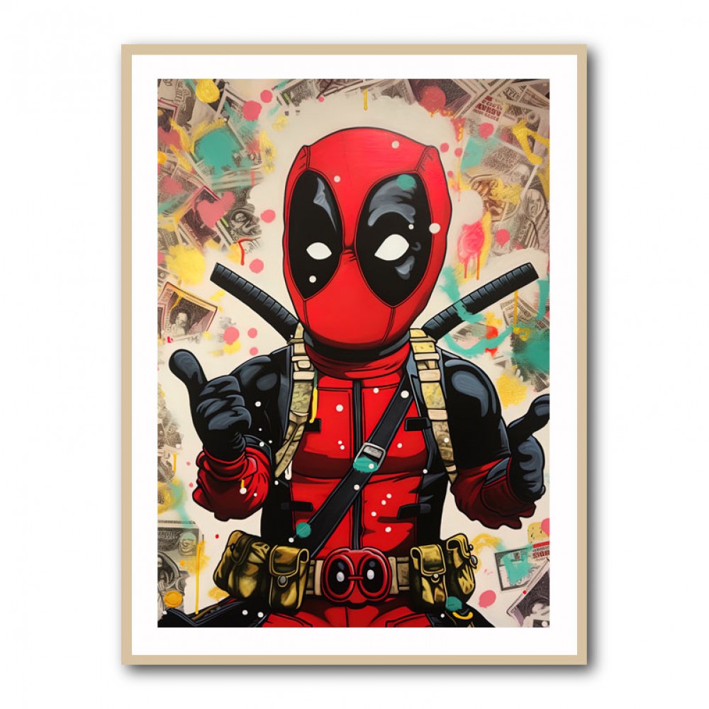 Deadpool Graffiti 1 Wall Art