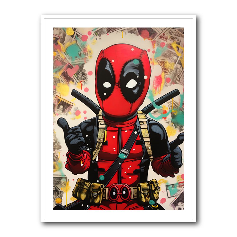 Deadpool Graffiti 1 Wall Art