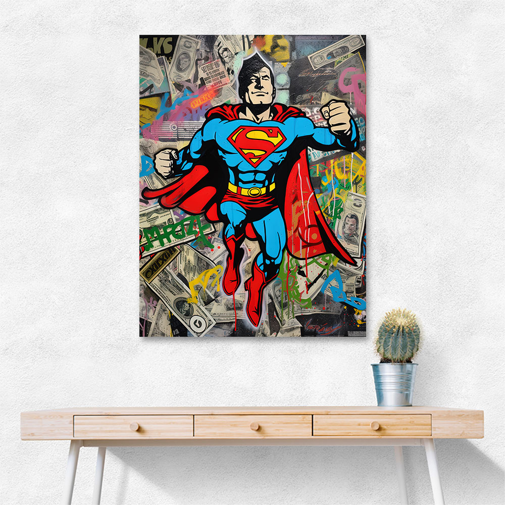 Superman Graffiti Style 1 Wall Art