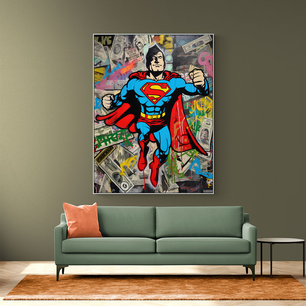 Superman Graffiti Style 1 Wall Art