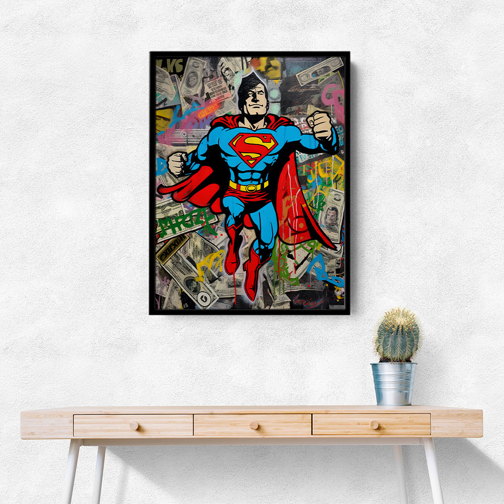 Superman Graffiti Style 1 Wall Art