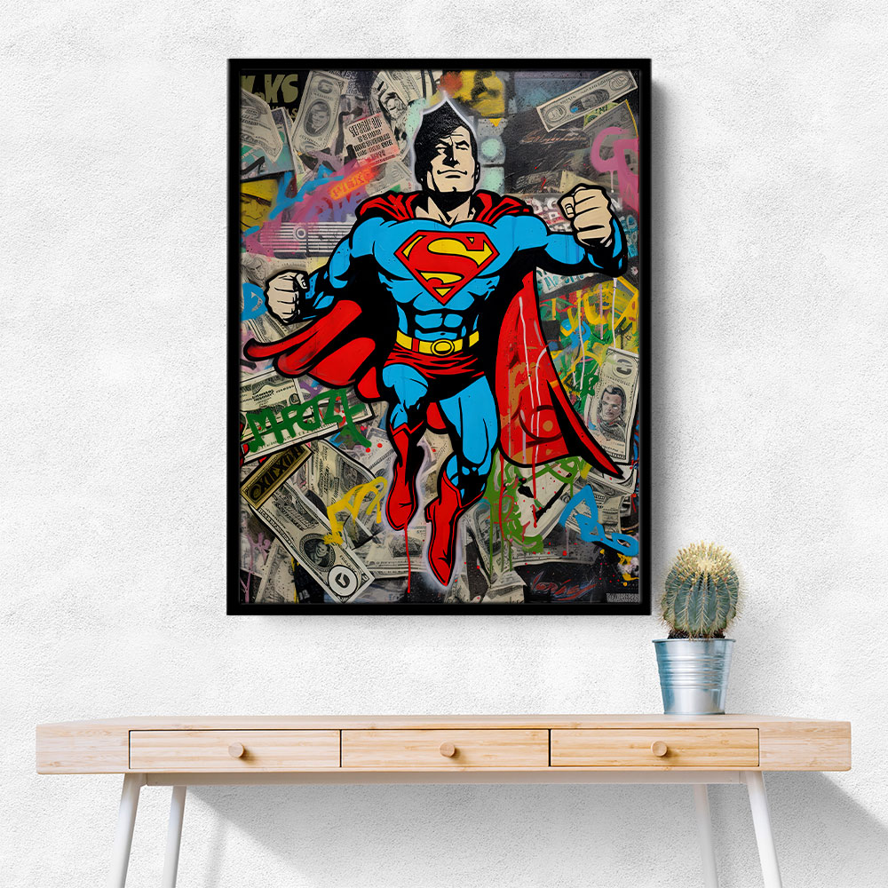 Superman Graffiti Style 1 Wall Art