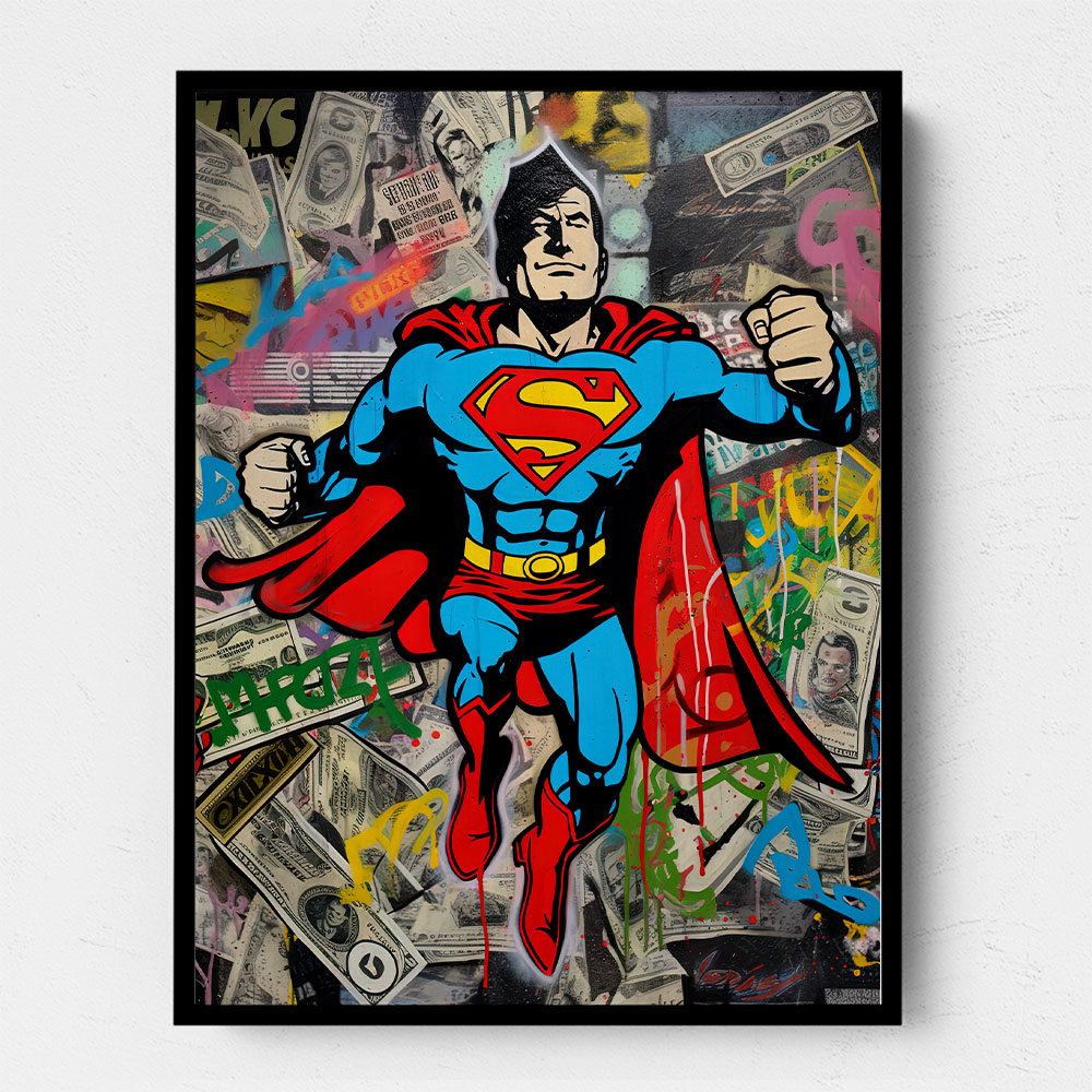 Superman Graffiti Style 1 Wall Art