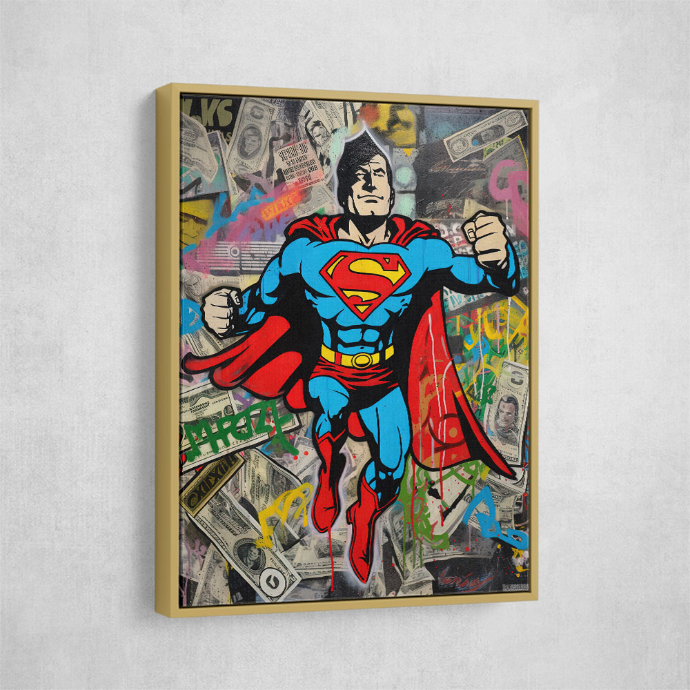 Superman Graffiti Style 1 Wall Art