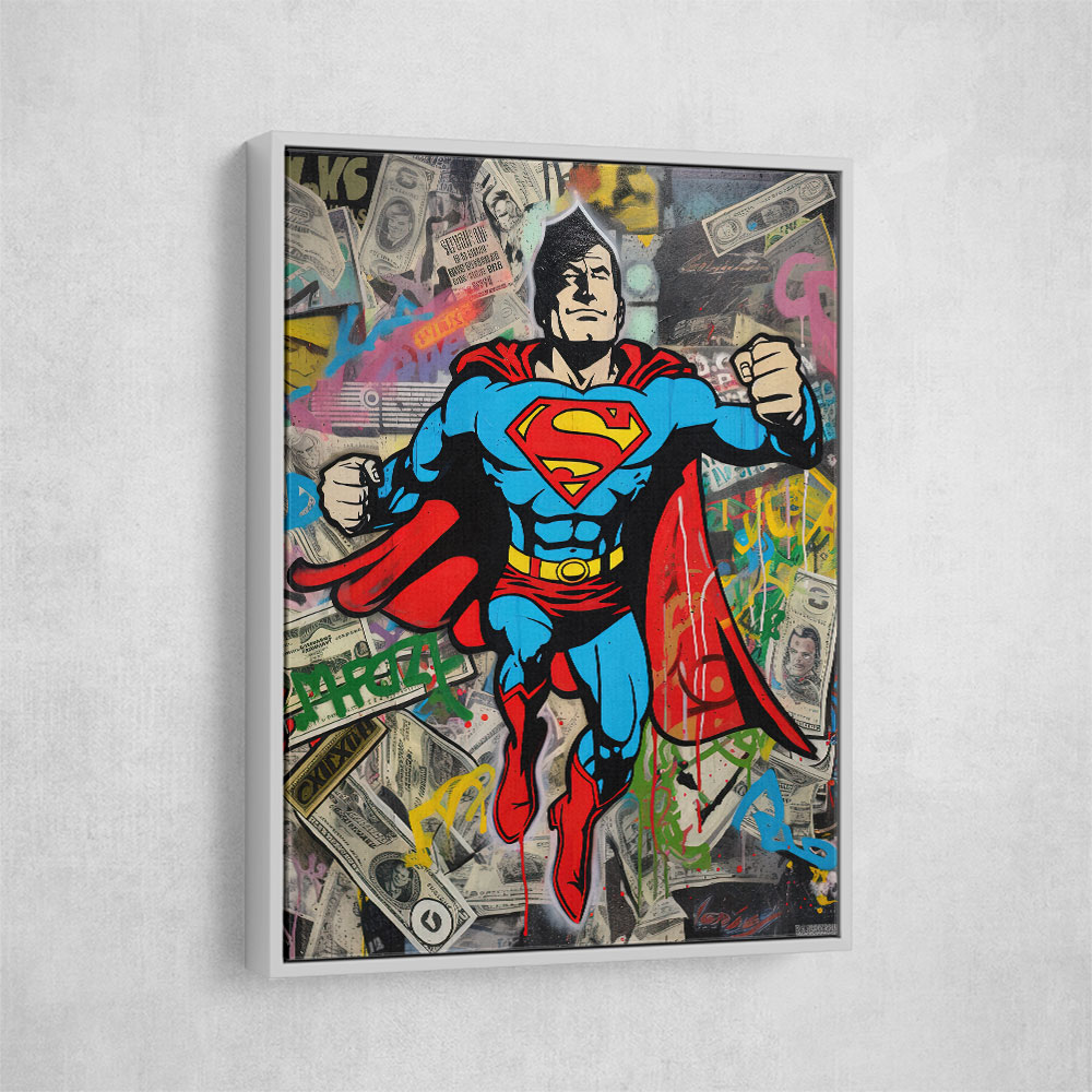 Superman Graffiti Style 1 Wall Art