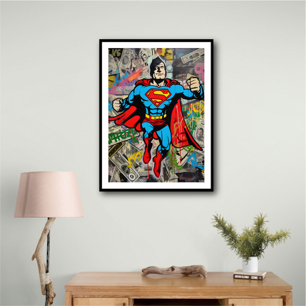 Superman Graffiti Style 1 Wall Art