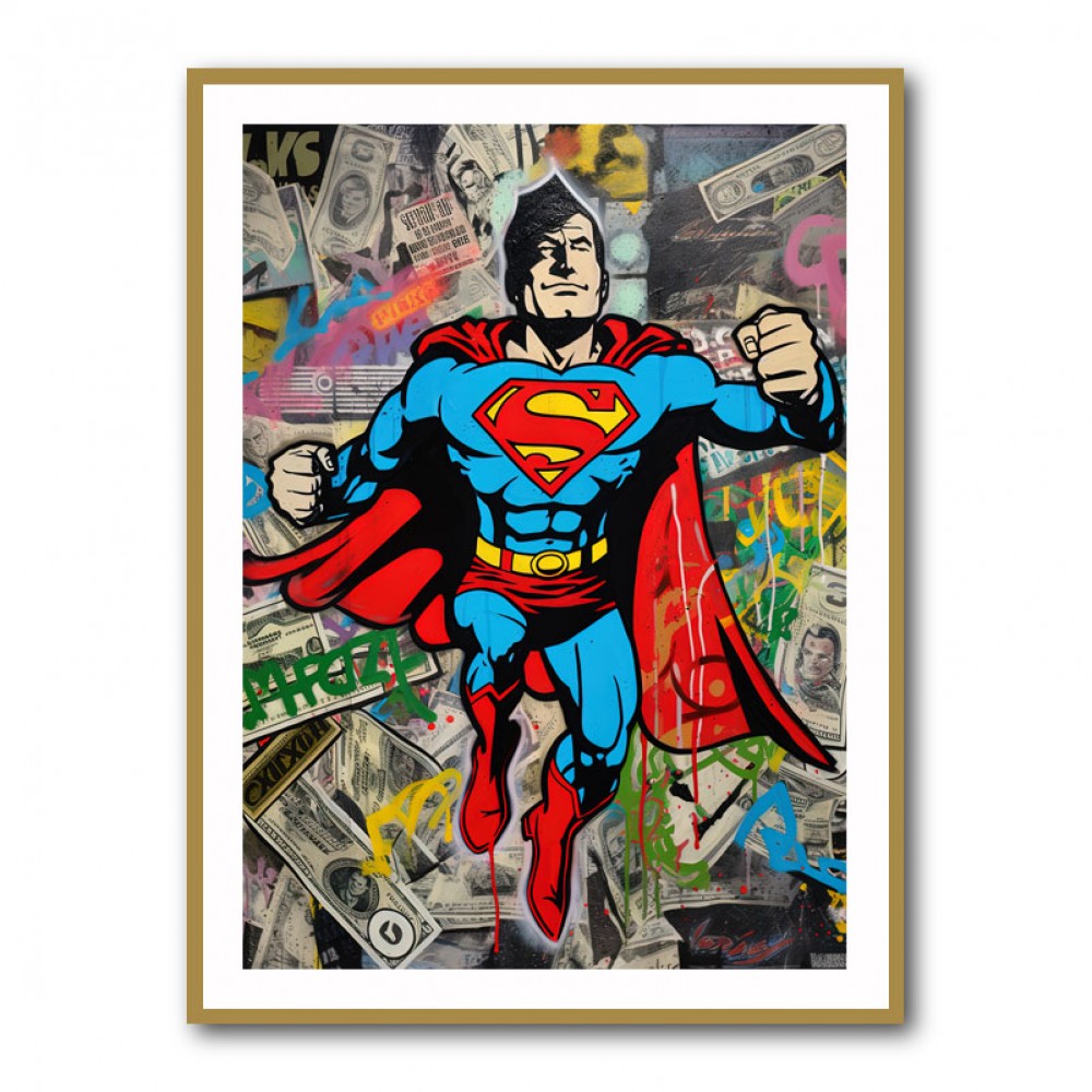 Superman Graffiti Style 1 Wall Art