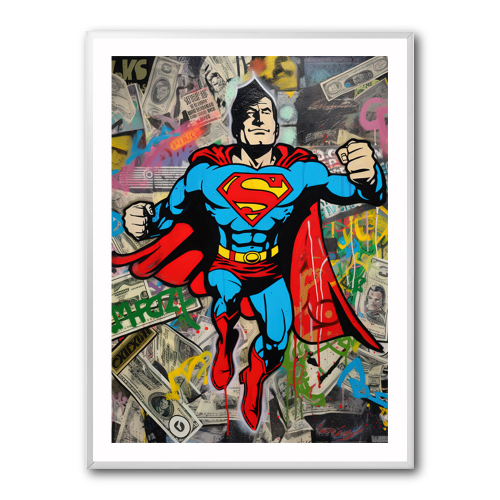 Superman Graffiti Style 1 Wall Art