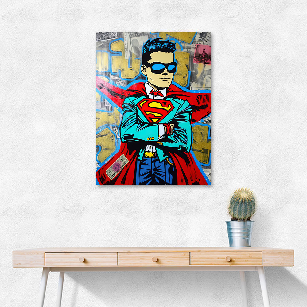 Superman Graffiti Style 2 Wall Art