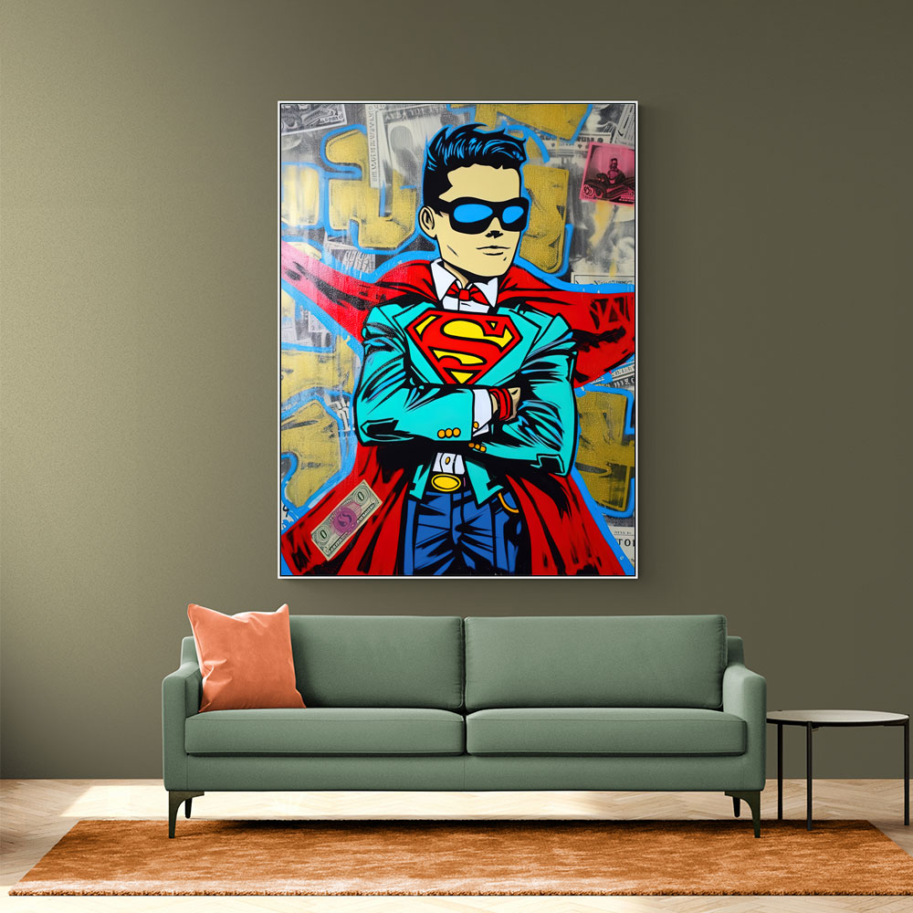 Superman Graffiti Style 2 Wall Art