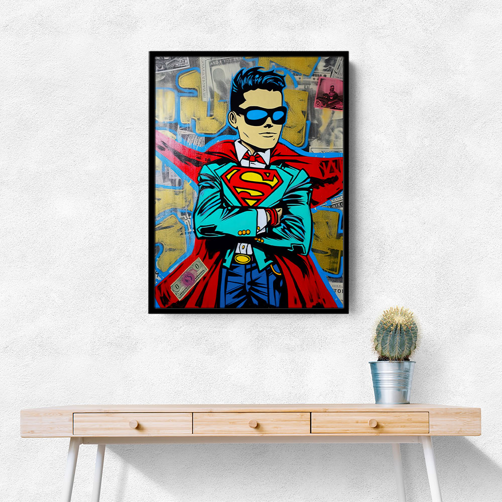 Superman Graffiti Style 2 Wall Art