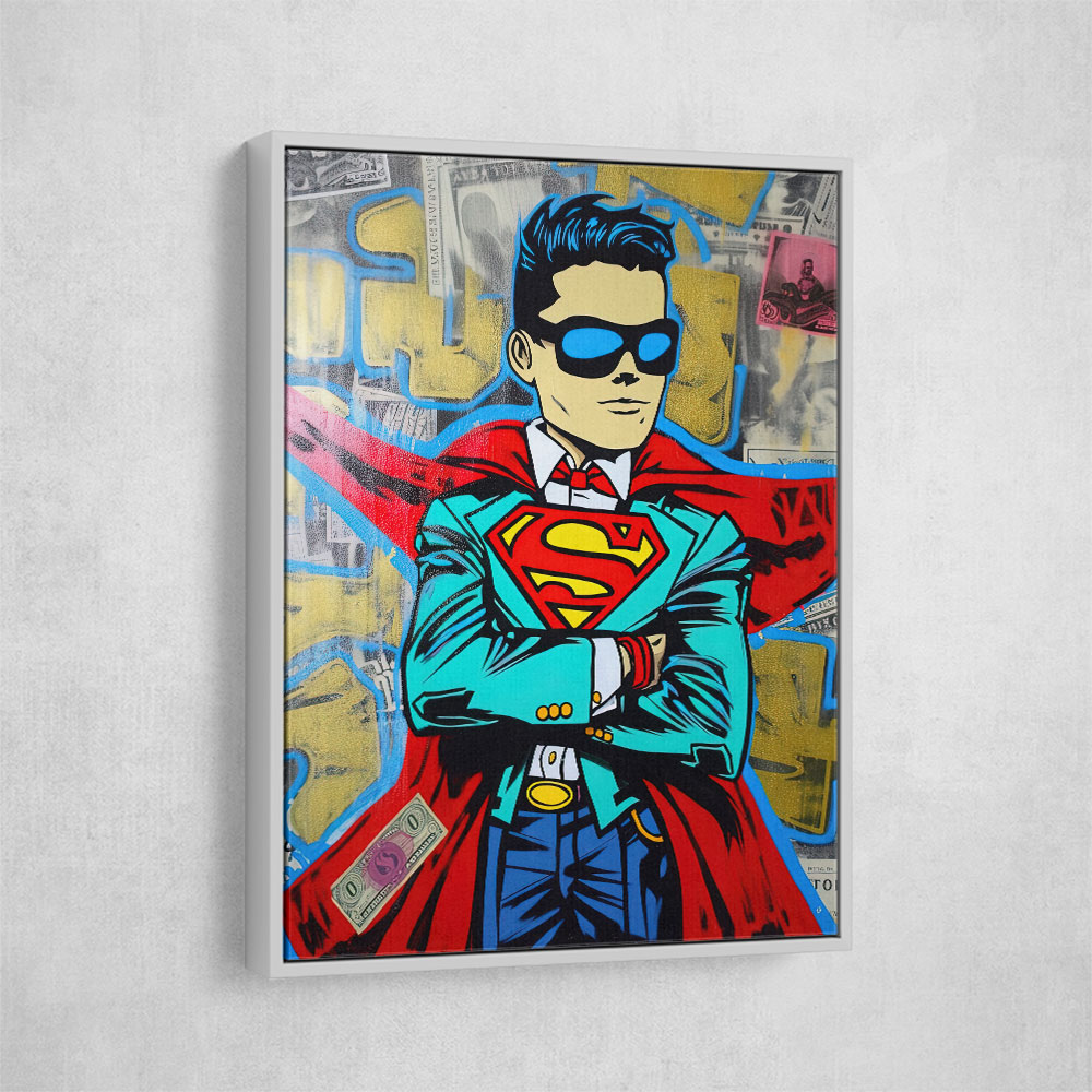 Superman Graffiti Style 2 Wall Art