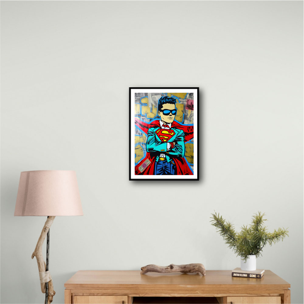 Superman Graffiti Style 2 Wall Art