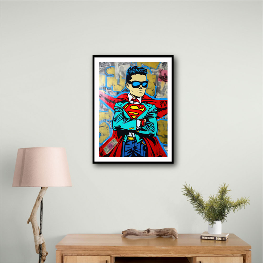 Superman Graffiti Style 2 Wall Art