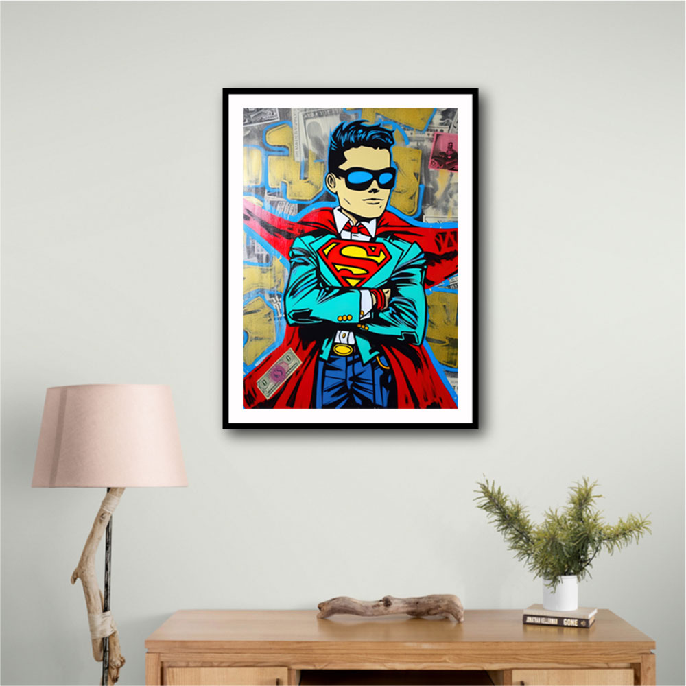 Superman Graffiti Style 2 Wall Art