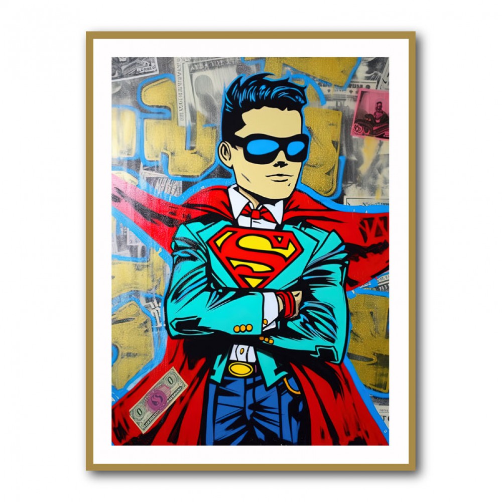 Superman Graffiti Style 2 Wall Art