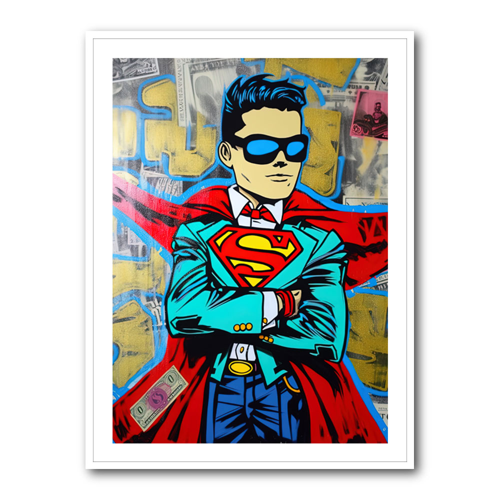 Superman Graffiti Style 2 Wall Art