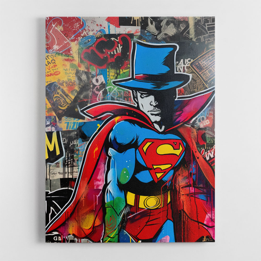 Superman Graffiti Style 4 Wall Art