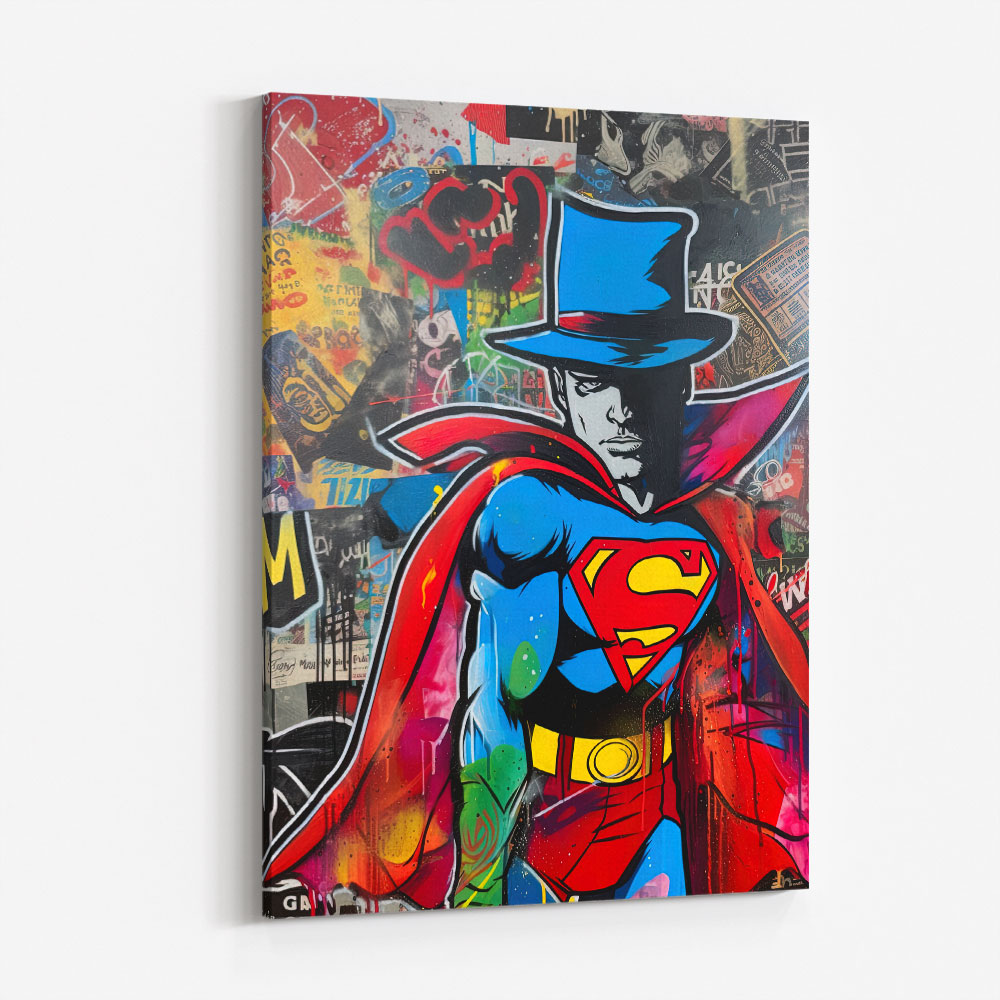 Superman Graffiti Style 4 Wall Art