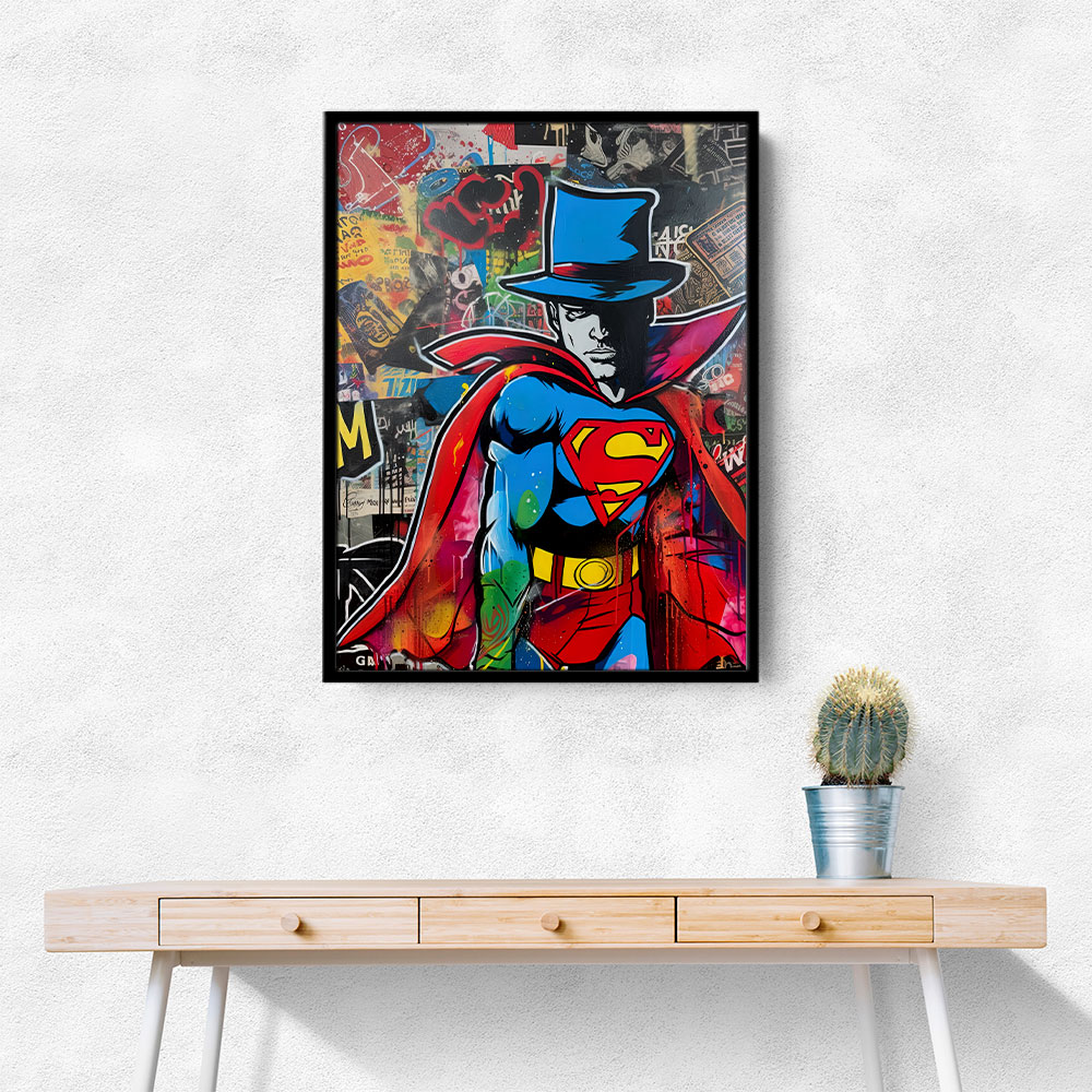 Superman Graffiti Style 4 Wall Art