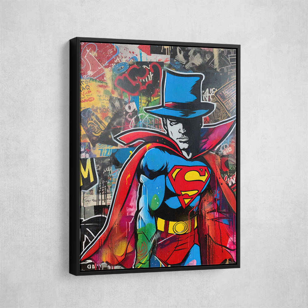 Superman Graffiti Style 4 Wall Art