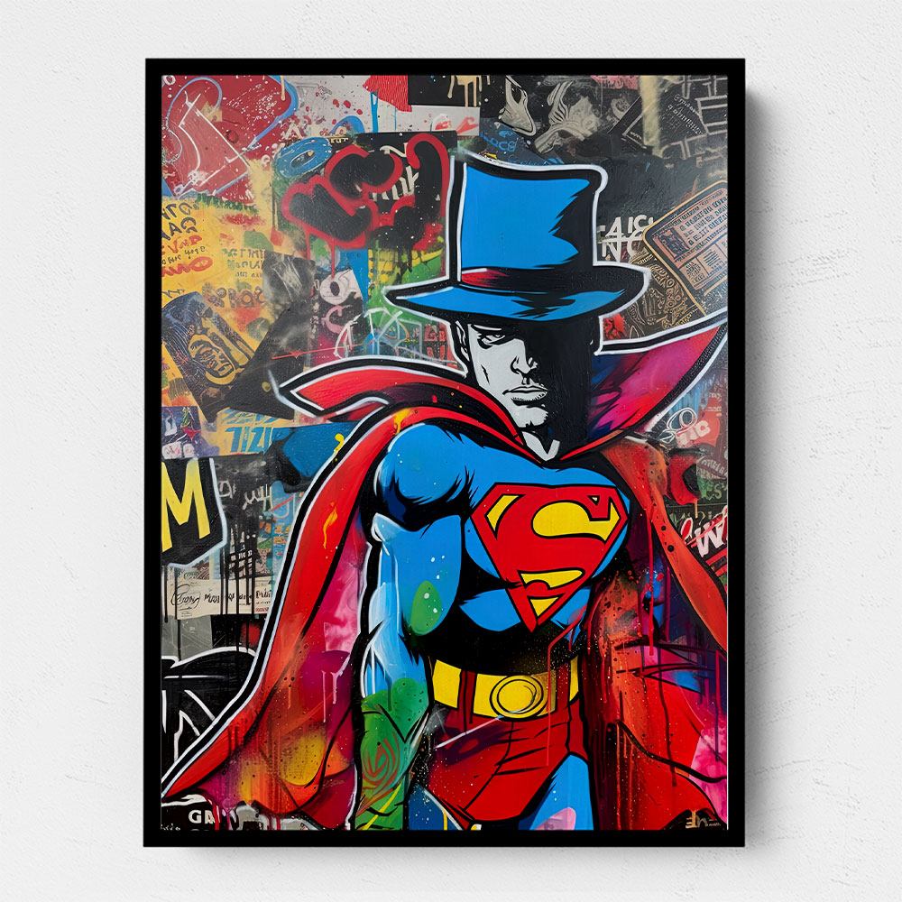 Superman Graffiti Style 4 Wall Art