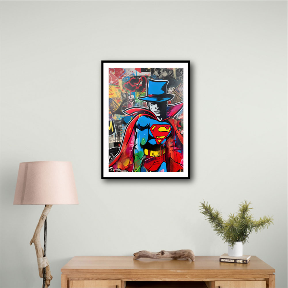 Superman Graffiti Style 4 Wall Art