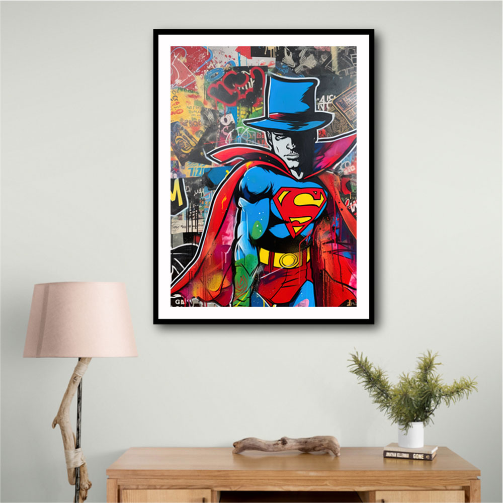 Superman Graffiti Style 4 Wall Art