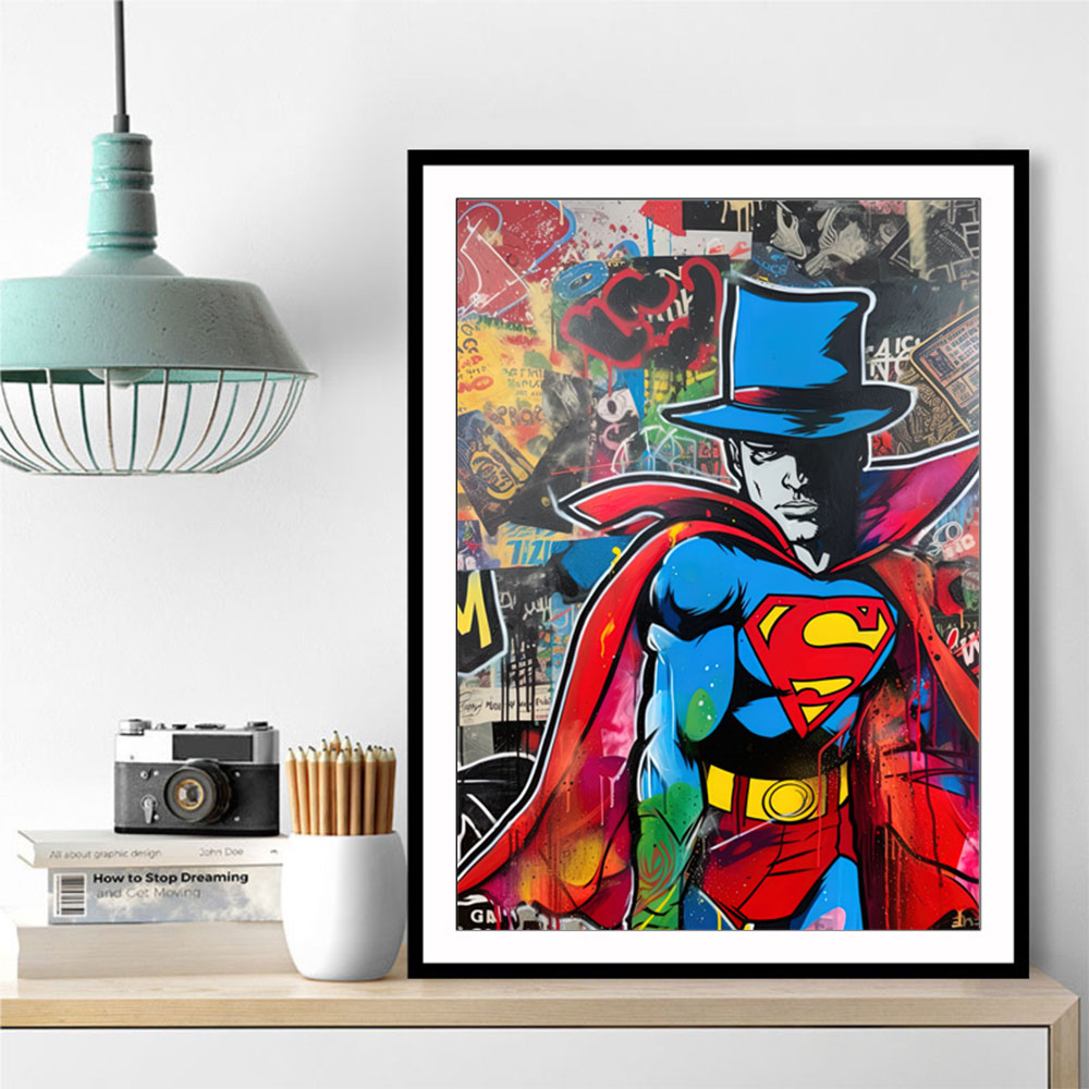 Superman Graffiti Style 4 Wall Art