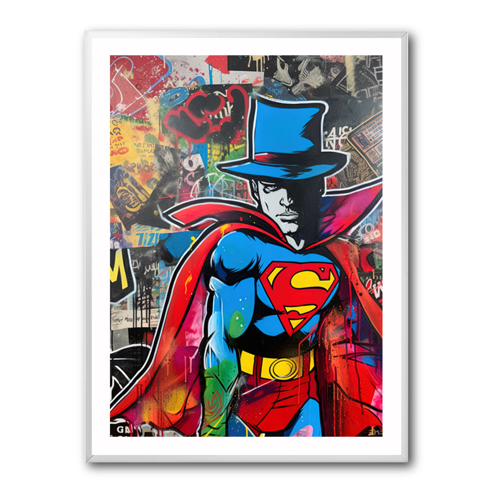 Superman Graffiti Style 4 Wall Art