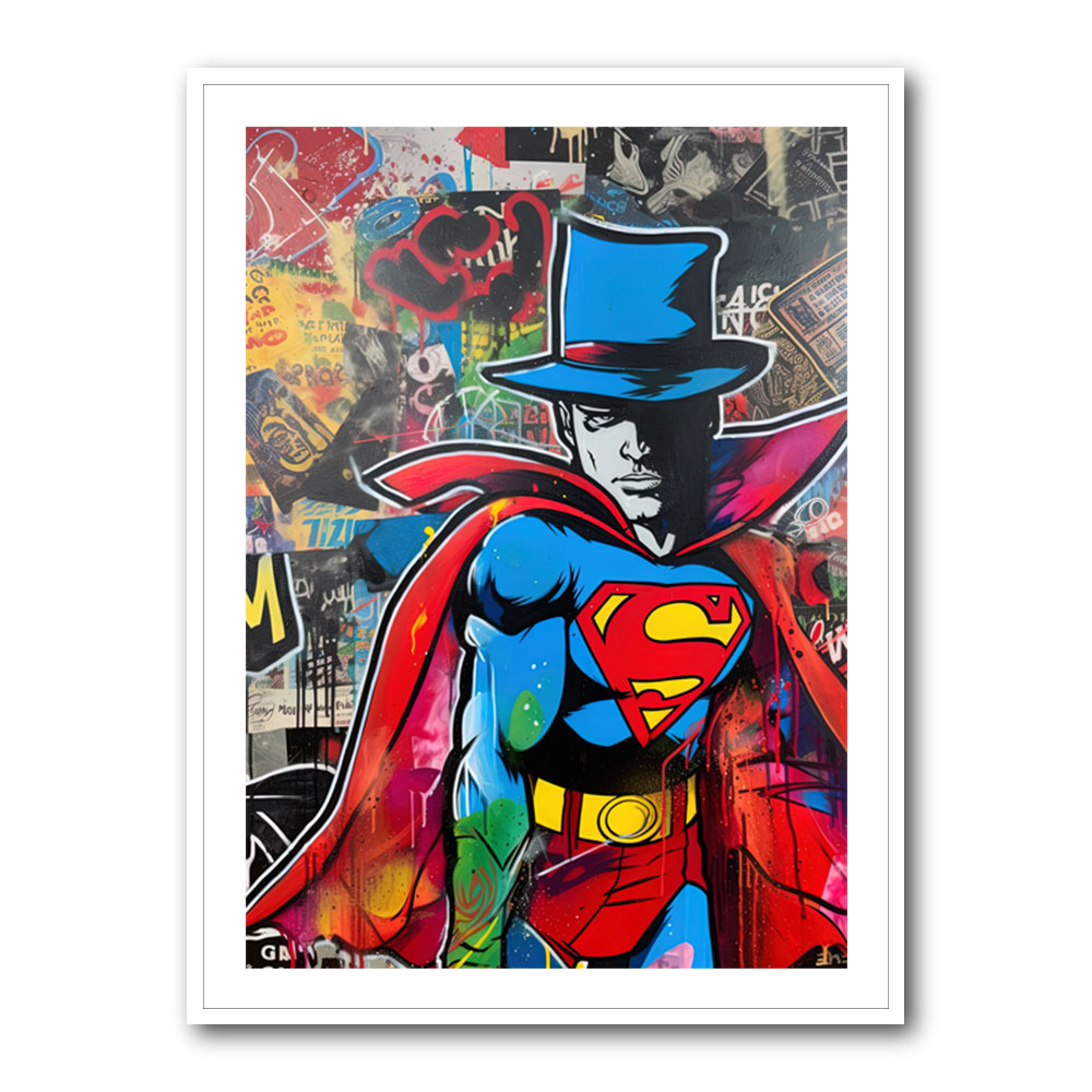 Superman Graffiti Style 4 Wall Art