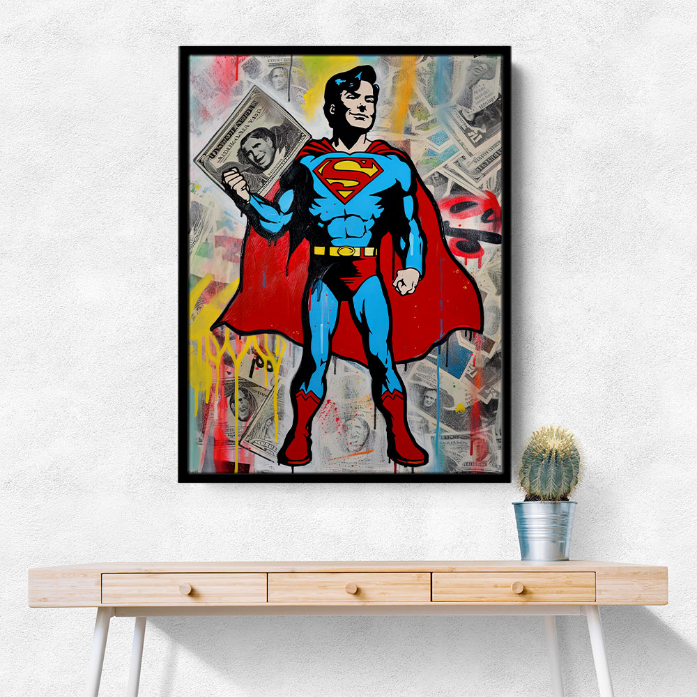 Superman Graffiti Style 6 Wall Art