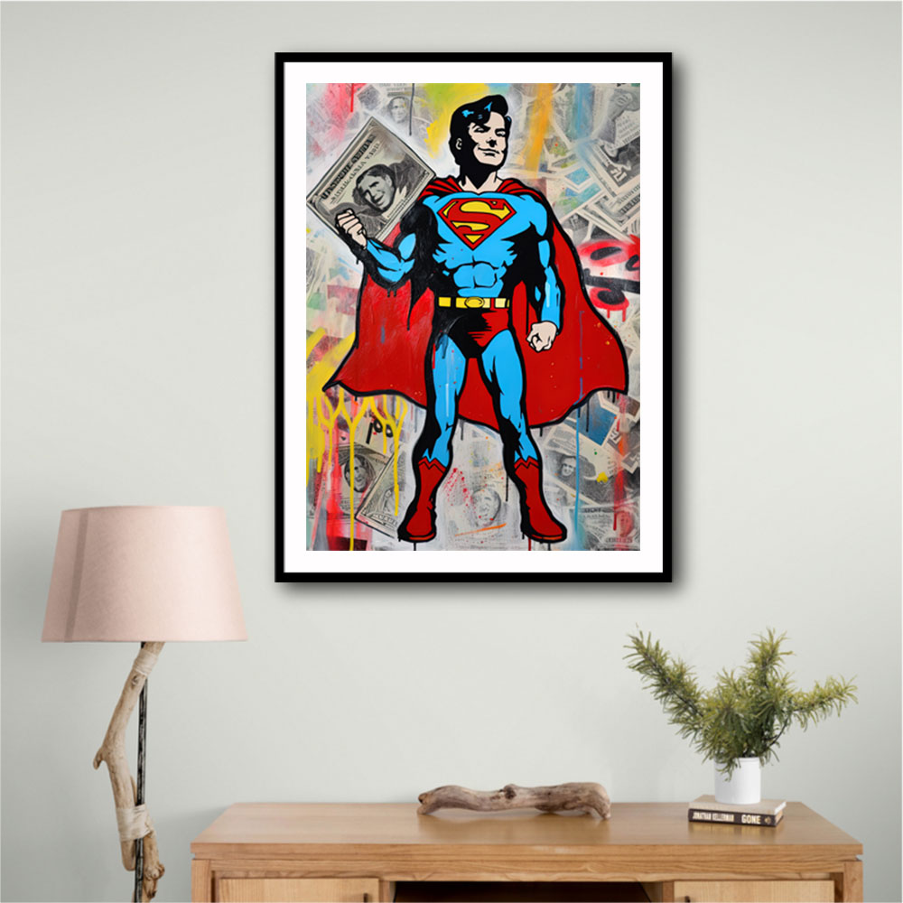 Superman Graffiti Style 6 Wall Art