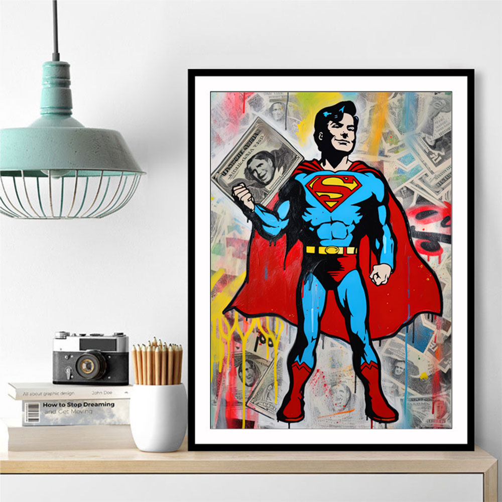 Superman Graffiti Style 6 Wall Art