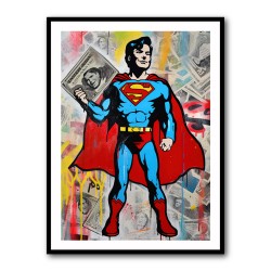 Superman Graffiti Style 6 Wall Art