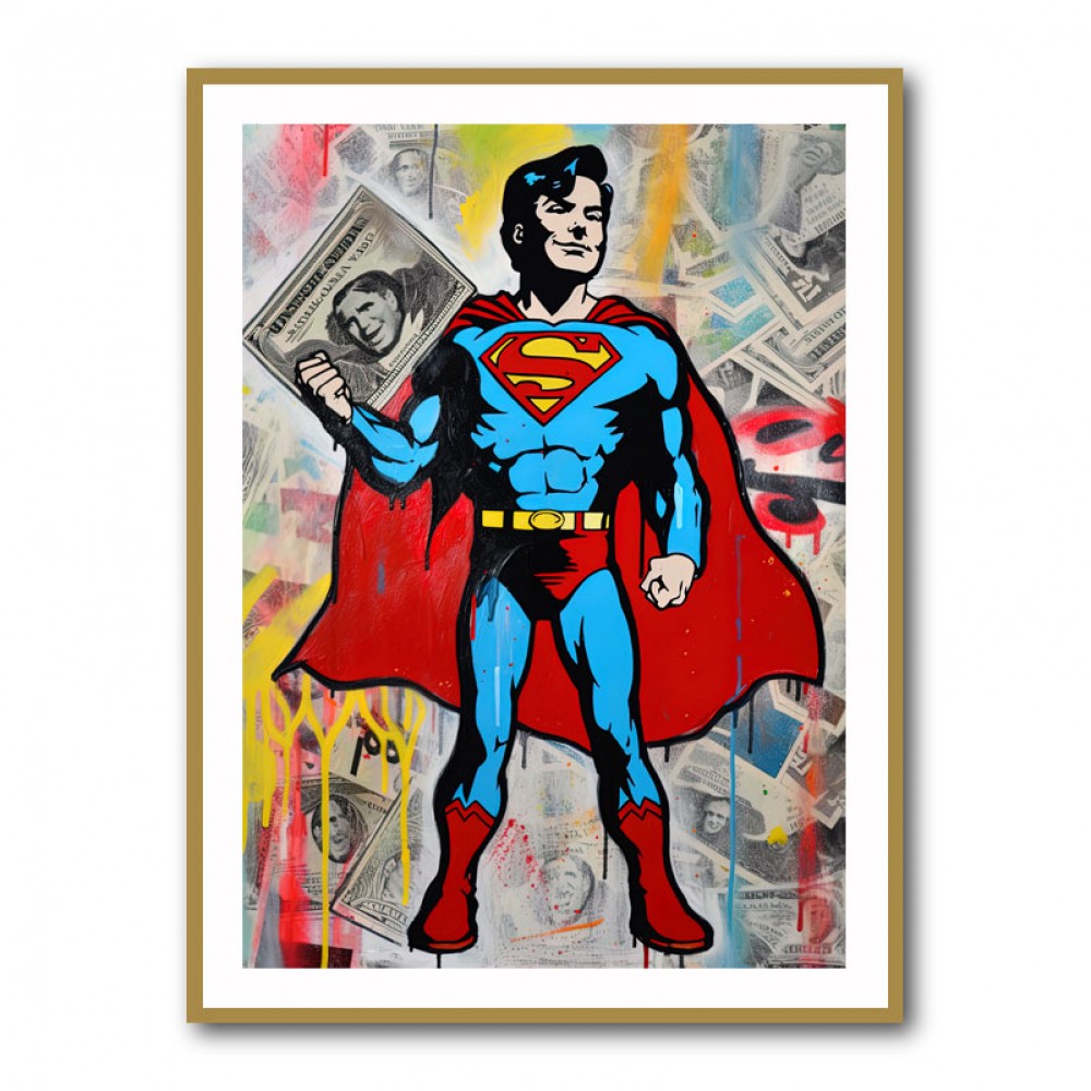 Superman Graffiti Style 6 Wall Art