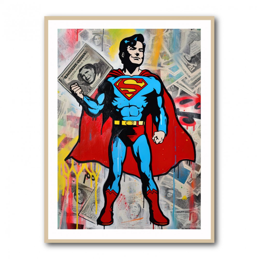 Superman Graffiti Style 6 Wall Art